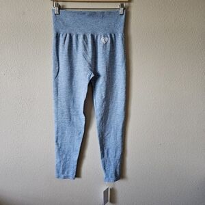 NWTs WOMEN'S BEST Move Seamless Leggings Blue Marl - Double Extra Large